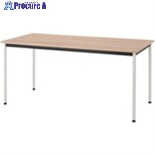 ウチダ ST-1100N/WMS1575 ホワイト脚ペールウォルナット 6-165-6454 1台 ■▼432-4604 【送料都度見積】