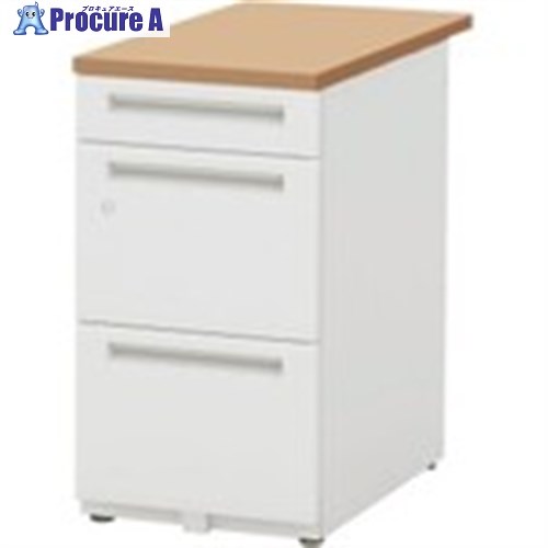 ウチダ SCAENA H700/脇デスク SS047A4-3SK OW/NF 5-116-1834 1台 ■▼433-1832【代引決済不可】【送料都..