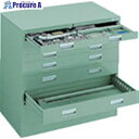 TRUSCO VR型キャビネット 393X500XH880 引出8段 グリーン色 VR-L8 GN(グリーン) 1台 ■▼502-0867
