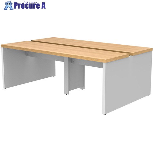 アールエフヤマカワ ソリード フリーアドレス用デスク2 W2000×D1200 オーク×ホワイト脚 RFTFT2-2012OA-WL 1台 ■▼694-4697【代引決済不可】