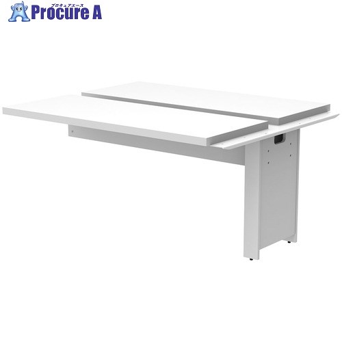 アールエフヤマカワ ソリード フリーアドレス用デスク2 増連 W1400×D1200 ホワイト×ホワイト脚 RFTFT2-1412ADWH-WL 1台 ■▼694-4717【代引決済不可】