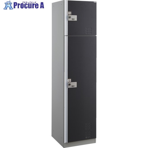 DAIKEN 宅配ボックスダイヤル錠タイプスチール扉仕様ブラック Lユニット TBX-D3L-B 1台 ■▼127-0659 【..