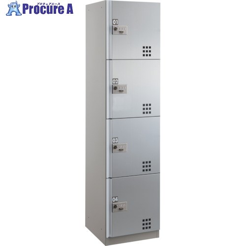 DAIKEN 宅配ボックスダイヤル錠タイプスチール扉仕様ステンカラー Sユニット TBX-D4S 1台 ■▼127-5382 ..