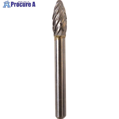 NRS 超硬バー 楕円d-steelカット 刃径8×刃長19×軸径6×軸長46 ロー付 TCBSTL5550 1本 ▼161-5477