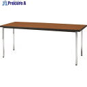 TRUSCO 会議用テーブル 1200X600XH700 角脚 下棚無し チーク TDS1260-T 1台 ■▼208-2252 ※車上渡し