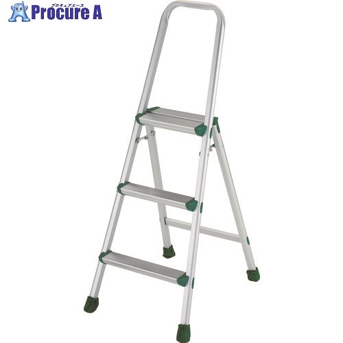 TRUSCO アルミ製踏台 軽作業用・上枠・脚カバー付 3段 TAU-3 1台 ◇▼253-7524