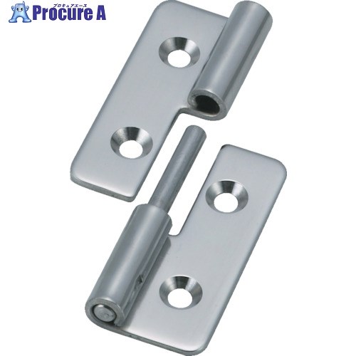 TRUSCO ステンレス抜き差し蝶番 左用 全長40mm TNH-40CL 1組 ▼279-6287【代引決済不可】