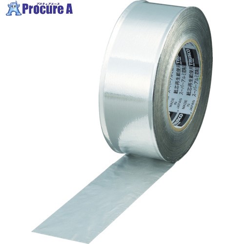 TRUSCO スーパーアルミ箔粘着テープ 75mm×50m ツヤあり TRAT75-1 1巻 ▼415-4380【代引決済不可】