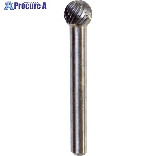 NRS 超硬バー 球dカット 刃径10×刃長8.5×軸径6×軸長44.5 ロー付 TCBT7600D 1本 ▼435-6438【代引決済不可】