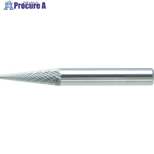TRUSCO 超硬バー テーパー型 Φ6X刃長12.7X軸6 シングルカット TB5C061S 1本 ▼436-4961【代引決済不可】