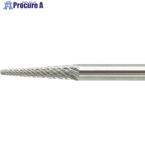 TRUSCO 超硬バー テーパー型 Φ3X刃長12.7X軸3 ロング ダブル TB7A030L75 1本 ▼436-5160