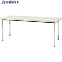 TRUSCO 会議用テーブル 1200X600XH700 角脚 下棚無し ホワイト TD1260-W 1台 ■▼464-6282 ※車上渡し