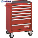 TONE 整備用工具セット ツールキャビネットセット(レッド) 間口676×奥行459×高さ995mm 87点セット TCX911 1S ■▼465-3645 ...