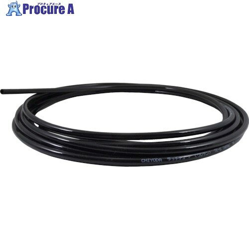 チヨダ TEタッチチューブ 10mm/20m 黒 TE-10-20 BK 1巻 ▼485-5710【代引決済不可】