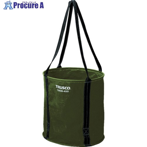 TRUSCO 大型電工用バケツ オリーブドラブ Φ400X400 TBDB-400-OD 1個 ▼488-0412