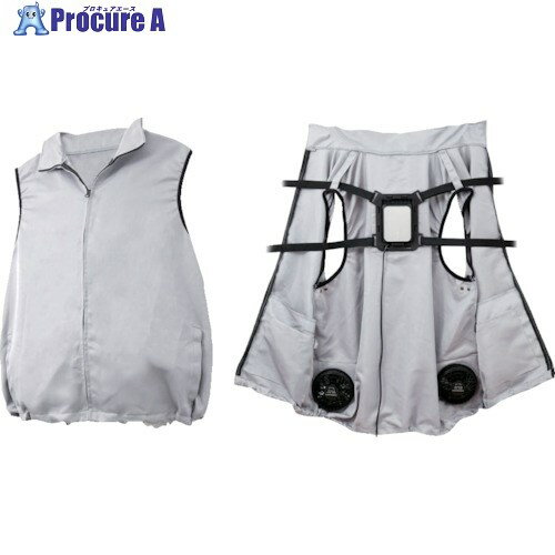 サンコー 極冷プレート＋強風ファンで圧倒的に冷える「冷蔵服2」 TKCV23SGY 1着 ▼504-1416【代引決済不可】