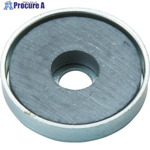 TRUSCO キャップ付フェライト磁石 丸形穴あり 外径77mmX厚み11mm 5個入 TFC77RA-5P 1箱 ▼762-2864【代引決済不可】