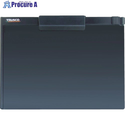 TRUSCO ペンホルダー付クリップボード(マグネット付) A4横 黒 TCBM-A4S-BK 1枚 ▼767-2829【代引決済不可】
