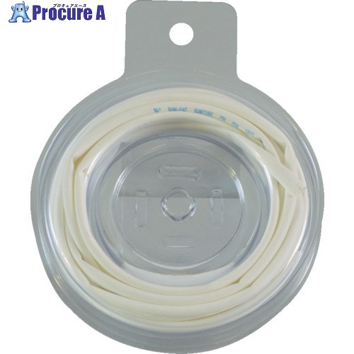 TRUSCO 熱収縮チューブ 収縮率2:1 白 (1個入) TRP2.5-1.0-2MW 1個 ▼799-3161【代引決済不可】