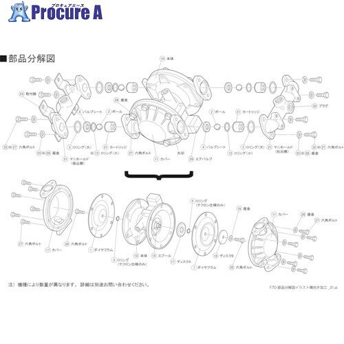 TAIYO ダイヤフラムポンプTD-20AT用メンテナンスパーツ ダイヤフラム TD/20AT001 1個 ▼828-9194【代引決済不可】