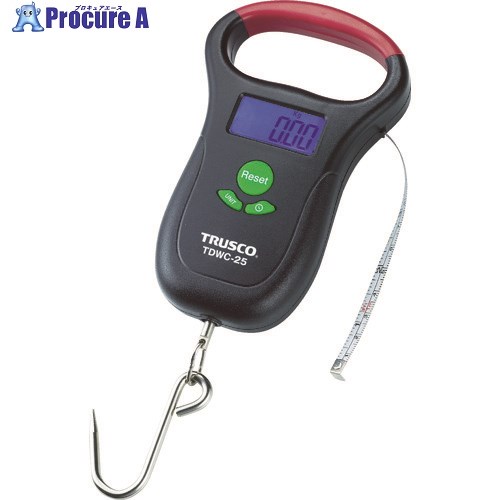 TRUSCO デジタル吊りばかり 25kg TDWC-25 1台 ▼836-4773