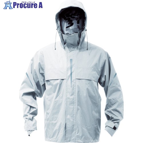 TRUSCO ベンチレーション(通気口)付レインスーツ シルバー L TRW360-71-L 1着 ▼856-4325