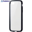 ELECOM iPhoneSE第3世代用ケース TOUGH SLIM LITE フレームカラー 背面ガラス ブラック PM-A22STSLFCGBK 1個 ■▼...