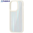 ELECOM iPhone14Pro用ハイブリッドケース オーロラ フレームカラー ホワイト PM-A22CHVCAWH 1個 ■▼479-2111【代引決済不...