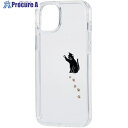 ELECOM iPhone14Plus用ハイブリッドケース Appleテクスチャ 黒ネコ PM-A22BTSGCAT 1個 ■▼479-2164【代引決済不可】(2)