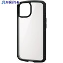 ELECOM iPhone14用タフスリムライトケース フレームカラー 背面クリア ブラック PM-A22ATSLFCBK 1個 ■▼479-5360【代引決済不可】