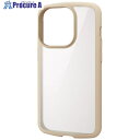 ELECOM iPhone14Pro用タフスリムライトケース フレームカラー 背面クリア アイボリー PM-A22CTSLFCIV 1個 ■▼479-6943【...