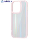 ELECOM iPhone14Pro用ハイブリッドケース オーロラ フレームカラー ピンク PM-A22CHVCAPN 1個 ■▼479-9731【代引決済不可】