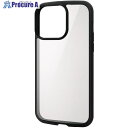 ELECOM iPhone14ProMax用タフスリムライトケース フレームカラー 背面クリア ブラック PM-A22DTSLFCBK 1個 ■▼480-010...
