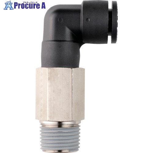 潤工社 ワンタッチ継手Mシリーズ ロングエルボ 10mm PT1/2 PLLM-10-PT1/2-PM 20個 ■▼572-7699 【送料都..