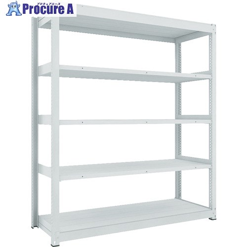 TRUSCO TUG型中量ボルトレス棚 600kg 単体型 1555×626×H2100 5段 TUG600-75L-5 1台 ■▼756-0257