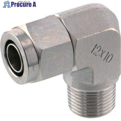 PISCO SUS316締付継手 エルボチューブ1210ねじR3/8 NSL1210-03 1個 ■▼818-1642 【送料都度見積】