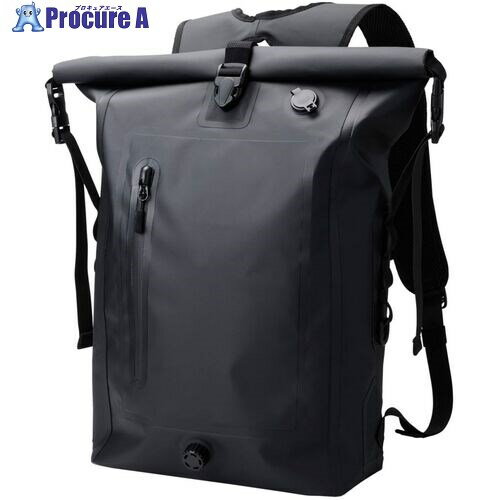 ELECOM バックパック 防水バッグ ロールトップ ブラック BM-BPWP02BK 1個 ■▼693-3864