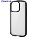 ELECOM iPhone16Pro用タフスリムライトケース フレームカラー 背面クリア シルキークリア ブラック PM-A24CTSLFCSBK 1個 ■▼6...