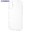 ELECOM iPhone16Plus用タフスリムライトケース オールクリア ストラップシート付 クリア PM-A24BTSLACR 1個 ■▼693-3904...