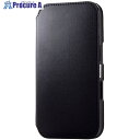 ELECOM iPhone16用レザーケース 手帳型 耐衝撃 NEUTZ 磁石付き ブラック PM-A24APLFY2BK 1個 ■▼693-5420【代引決済...