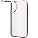 ELECOM iPhone16用ソフトケース サイドメッキ メタリックピンク PM-A24AUCTMPN 1個 ■▼693-5472【代引決済不可】