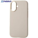 ELECOM iPhone16用ハイブリッドシリコンケース ショルダーストラップ付き &Me グレージュ PM-A24ASCSHGB 1個 ■▼693-6994...