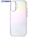 ELECOM iPhone16用ハイブリッドケース &Me オーロラ ストラップシート付属 ラベンダー PM-A24AHVCAPU 1個 ■▼693-8542【...