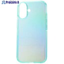 ELECOM iPhone16用ソフトケース クリアオーロラ Meliano ライトブルー PM-A24AUCABU 1個 ■▼693-8561【代引決済不可】