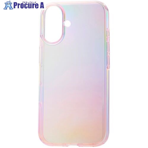 ELECOM iPhone16用ソフトケース クリアオーロラ Meliano ピンク PM-A24AUCAPN 1個 ■▼693-8569【代引決済不可】