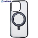 ELECOM iPhone16Pro用ハイブリッドケース MAGKEEP スタンド ブラック PM-A24CMAGSTBK 1個 ■▼693-8637【代引決済...