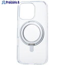 ELECOM iPhone16Pro用ハイブリッドケース MAGKEEP スタンド グレー PM-A24CMAGSTGY 1個 ■▼693-8639【代引決済不...