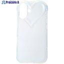 ELECOM iPhone16用ソフトケース ハートフレーム Meliano クリア PM-A24AUCHCR 1個 ■▼694-0129【代引決済不可】