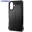 ELECOM iPhone16用ハイブリッドケース ZEROSHOCK ブラック PM-A24AZEROBK 1個 ■▼694-0133【代引決済不可】