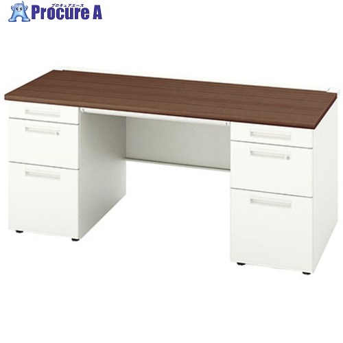 NAIKI 両袖デスク XEHH168BB-WWN 1台 ■▼543-8720 ※個人宅様送り不可